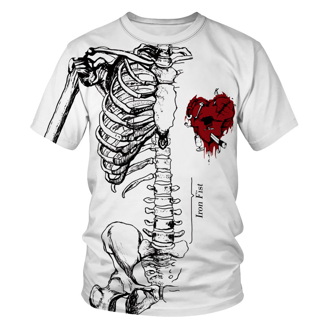 European And American New Product Halloween Digital Printing Women's Loose T-shirt Plus Size Couple Short-sleeved Shirt