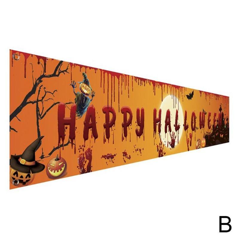 Halloween Product Party Banner Pull Flag Horror Decoration Banner Background