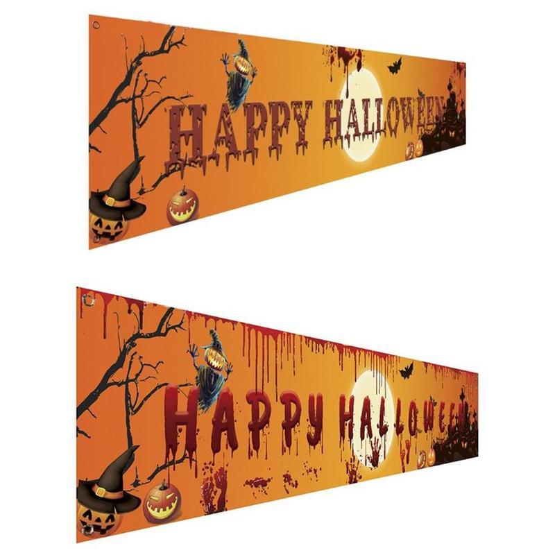 Halloween Product Party Banner Pull Flag Horror Decoration Banner Background